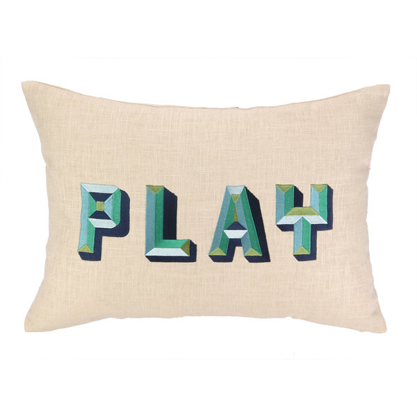 Coussin en coton brodé - Tokyo du linge de maison Haomy / Harmony Textile